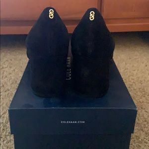 Cole Haan Black Velvet Heels